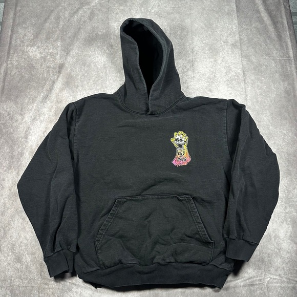 Warren Lotas Other - Warren Lotas End of Days Reaper Graphic Hoodie Black Mens XL Y2K Streetwear Rare